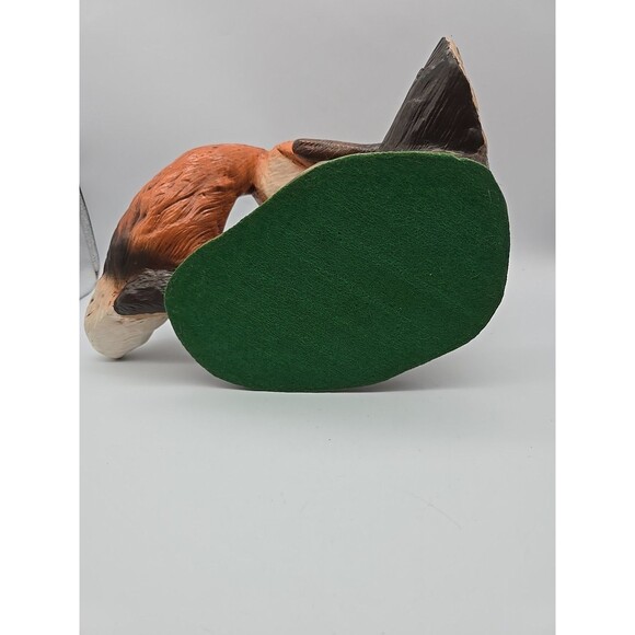 Vintage Large Ceramic Fox Hand Painted Very Detailed Exceptionally Done - Picture 8 of 11